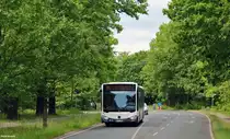 05.06.2015 ein geleaster Citaro C2 der Firma Mela in Berlin auf dem Weg nach Erkner. 