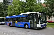 Mercedes Citaro von SWEG wartet beim Busbahnhof, in der Nähe des Bahnhofes von Lörrach. Die Aufnahme stammt vom 09.06.2015.