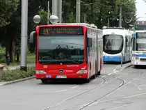 DB Rhein Neckar Bus Mercedes Benz Citaro C1 Facelift am 19.06.15 in Heidelberg