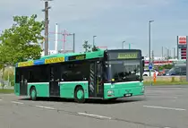 MAN Bus 821 kommt mit der Fahrschule zur Garage Rankstrasse zurück. Die Aufnahme stammt vom 29.06.2015.