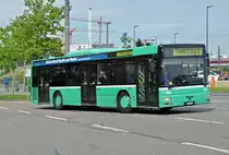 MAN Bus 823 kommt mit der Fahrschule zur Garage Rankstrasse zurück. Die Aufnahme stammt vom 29.06.2015.