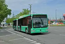 Mercedes Citaro 707 auf der Linie 38 fährt zur Haltestelle Rankstrasse. Die Aufnahme stammt vom 29.06.2015.