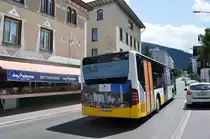 Am 07.07.2015 fährt GR-25705 auf der Linie 3 durch Davos / Schweiz. Aufgenommen wurde ein Mercedes Benz Citaro Facelift.
