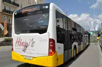 Am 07.07.2015 fährt GR-46524 auf der Linie 3 durch Davos / Schweiz. Aufgenommen wurde ein Mercedes Benz Citaro der 2. Generation.

