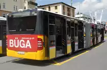Am 07.07.2015 fährt GR-102356 auf der Linie 2 durch Davos / Schweiz. Aufgenommen wurde ein Mercedes Benz Citaro Facelift.
