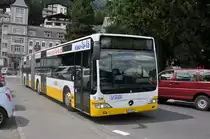 Am 07.07.2015 fährt GR-88321 auf der Linie 1 durch Davos / Schweiz. Aufgenommen wurde ein Mercedes Benz Citaro Facelift.
