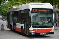 HH-YB 1142 (Mercedes Benz O 530 Citaro BZ Facelift / Hochbahn) fährt am 11.07.2015 auf der Linie 109. Aufgenommen an der Mönckebergstraße in Hamburg.
