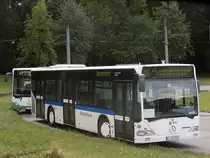 Der dreitüriger Wagen Mercedes-Benz Citaro in Chemnitz. (14.7.2015)