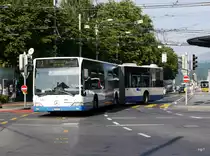 VBL - Mercedes Citaro Nr.141  LU 199441 unterwegs auf der Linie 2 in der Stadt Luzern am 04.07.2015