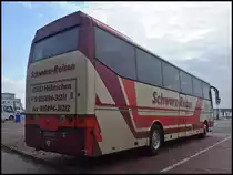 Bova Futura von Schwarz-Reisen aus Deutschland im Sassnitzer Stadthafen am 20.10.2013