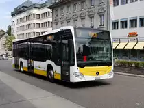 VB Schaffhausen - Mercedes Citaro Nr.33  SH 38033 unterwegs auf der Linie 4 in Schaffhausen beim Bahnhof am 12.07.2015