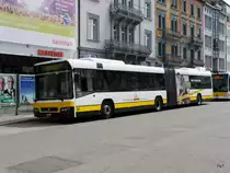 VB Schaffhausen - Volvo 7700  Nr.30  SH 38030 unterwegs auf der Linie 3 in Schaffhausen beim Bahnhof am 12.07.2015