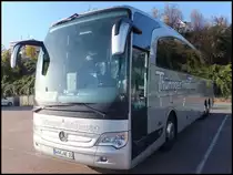 Mercedes Travego von Th�ringer Rh�n Tourist aus Deutschland im Stadthafen Sassnitz am 24.10.2013