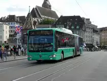 BVB Mercedes Benz Citaro C1 Facelift G 718 (CNG) am 25.07.15 in Basel