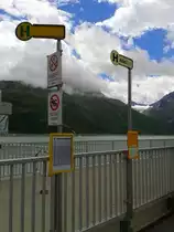 Bushaltestelle Bielerhöhe Silvretta Stausee am 25.7.2015