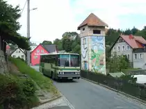 Ikarus 258 - DD CY 31 - in Ulbersdorf, Am Märchenturm - am 26-Juli-2015 --> Fotosonderfahrt