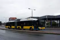 Stadtbus Gotha: Neoplan N 4521 CNG Centroliner Evolution (Wagennummer 114) des Omnibusbetriebes Wolfgang Steinbrück, aufgenommen im Juli 2015 am Zentralen Omnibusbahnhof in Gotha.
