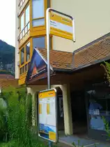 Bushaltestelle Meiringen Molki am 23.7.2015