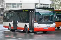 . Neoplan gesehen auf einem Busparkplatz in Siegen am 01.03.2015