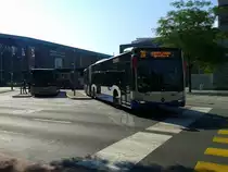 Hier zu sehen ist Mercedes-Benz Citaro O 530 III der Verkehrsbetriebe Luzern, unterwegs als Linie 20 (Luzern Bahnhofquai - Ennethorw). Aufgenommen bei der Abfahrt in Luzern Bahnhofquai.