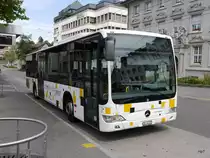 Schaffhausen Bus - Mercedes Citaro Nr.19  SH 54319 beim Bahnhof in Schaffhausen am 12.07.2015