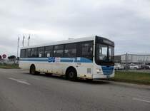 Südafrika / Port Elizabeth: MAN Lion´s Explorer (mit eckigen Fenstereinfassungen) des Unternehmens  Algoa Bus Company , aufgenommen im April 2015 in Port Elizabeth.