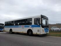 Südafrika / Port Elizabeth: MAN Lion´s Explorer (mit runden Fenstereinfassungen) des Unternehmens  Algoa Bus Company , aufgenommen im April 2015 in Port Elizabeth.