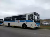 Südafrika / Port Elizabeth: MAN Lion´s Explorer (mit runden Fenstereinfassungen) des Unternehmens  Algoa Bus Company , aufgenommen im April 2015 in Port Elizabeth.