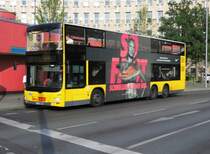 Wg.3225 MAN Lions City DL auf Linie 101, U Fehrbelliner Platz am 26.07.15
