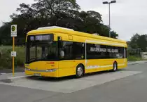 Wg.1688 Solaris Urbino 12 Electric zur Testfahrt auf Linie 204, S Südkreuz am 28.07.15