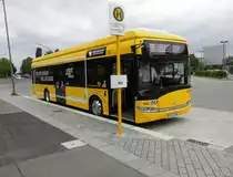 Wg.1688 Solaris Urbino 12 Electric zur Testfahrt auf Linie 204, S Südkreuz am 28.07.15