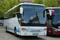 1AF 0200 (Setra S 416 GT-HD) steht am 18.07.2015 auf dem Bassinplatz in Potsdam.
