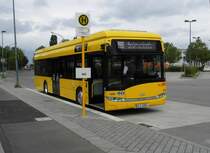 Wg.1686 Solaris Urbino 12 Electric zur Testfahrt auf Linie 204, S Südkreuz am 28.07.15