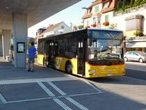 Region Ostschweiz, PostAuto Betriebe AG Unteres Toggenburg, 9604 Lütisburg: MAN/Göppel A35 (2006) SG 15'109, am 5. August 2015 beim Bahnhof in 9630 Wattwil