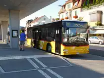 Region Ostschweiz, PostAuto Betriebe AG Unteres Toggenburg, 9604 Lütisburg: MAN/Göppel A35 (2006) SG 15'109, am 5. August 2015 beim Bahnhof in 9630 Wattwil