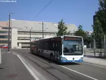 VBZ/Limmatbus Nr. 38 (Mercedes CitaroII O530G) am 17.7.2015 beim Bhf. Altstetten-Nord. 