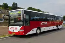 . RR 6412, Mercedes Benz Integro der CFL am Busbahnhof in Ettelbrück.  09.08.2015