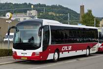 . EU 8928, MAN Lion's Regio im einsatz als SEV zwischen dem Bahnhof von Diekirch und dem Hauptbahnhof von Luxemburg, wegen Br�ckenbauarbeiten �ber der Bahnstrecke in Mersch. Diekirch 09.08.2015.