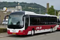 . EU 8928, MAN Lion's Regio im einsatz als SEV zwischen dem Bahnhof von Diekirch und dem Hauptbahnhof von Luxemburg, wegen Br�ckenbauarbeiten �ber der Bahnstrecke in Mersch. Diekirch 09.08.2015.