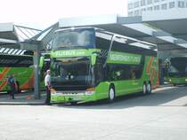 Setra S 431 DT - BL 716 JZ - in Berlin, ZOB am Funkturm - am 27-Juli-2015 --> Fahrzeug gehört: Blaguss Reisen, Wien (Österreich)