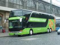 Setra S 431 DT - HEG AG 281 - in Dresden, Bayrische Straße (am Hbf) - am 27-Juli-2015 --> Fahrzeug gehört: Anton Graf GmbH Reisen & Spedition, Herne