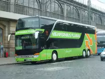 Setra S 431 DT - HEG AG 281 - in Dresden, Bayrische Straße (am Hbf) - am 27-Juli-2015 --> Fahrzeug gehört: Anton Graf GmbH Reisen & Spedition, Herne