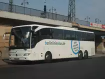 MB Tourismo II RHD M - B EX 7419 - Wagen 419 - in Dresden, Bayrische Straße (am Hbf) - am 11-August-2015 --> Fahrzeug gehört: BayernExpress & P. Kühn Berlin GmbH, Berlin