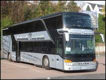 Setra 431 DT von Schack Touristik aus Deutschland im Stadthafen Sassnitz am 27.10.2013