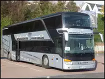 Setra 431 DT von Schack Touristik aus Deutschland im Stadthafen Sassnitz am 27.10.2013