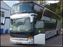 Setra 431 DT von Schack Touristik aus Deutschland im Stadthafen Sassnitz am 27.10.2013