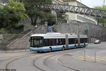 VBZ Nr. 88 (Hess Lightram BGGT-N2C) am 1.8.2015 beim Central.