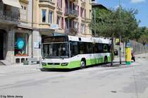 transN Nr. 214 (Volvo 7700) am 3.8.2015 beim Gare CFF