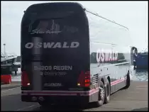 Neoplan Starliner von Oswald aus Deutschland im Stadthafen Sassnitz am 27.10.2013