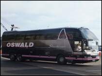 Neoplan Starliner von Oswald aus Deutschland im Stadthafen Sassnitz am 27.10.2013